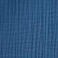 Preview: Musselin Double Gauze uni jeansblau